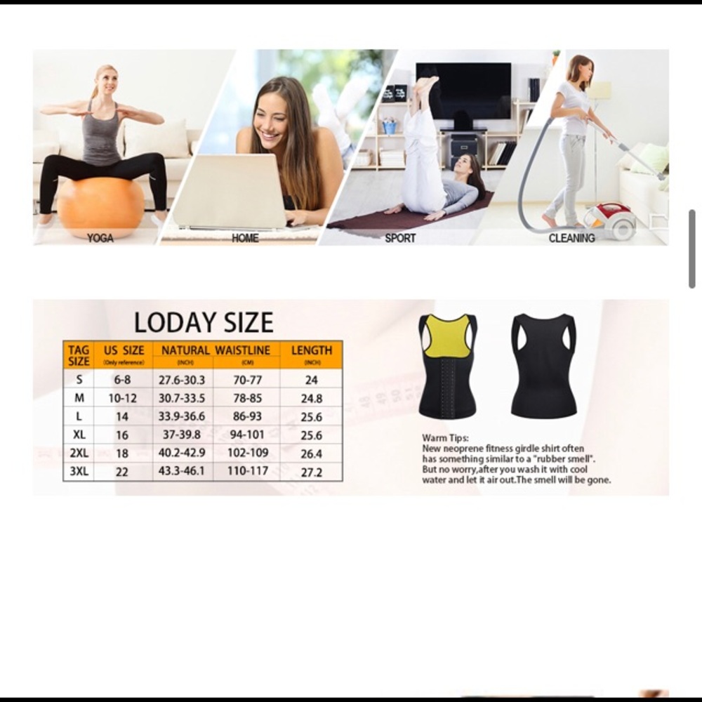 LODAY WeightLoss Neoprene Sauna Sweat WaistTrainer - Picture 13 of 15